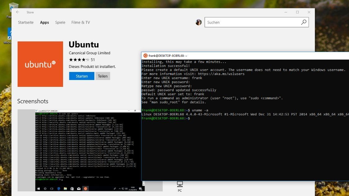 Windows Subsystem for Linux: Installation des WSL und Konfiguration von Gnome unter Windows 10 article-picture